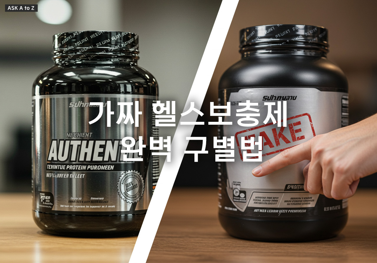 내 몸에 독? 가짜 헬스보충제 완벽 구별법으로 안전하게 섭취하세요