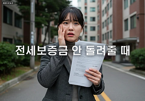 전세보증금 안 돌려줄 때, 당황하지 말고 이렇게 하세요!