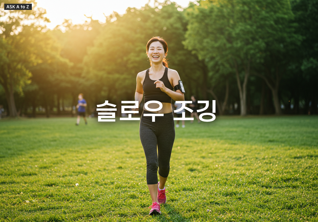 "빨리 뛰지 마세요!" 슬로우 조깅이 건강을 바꾸는 진짜 이유