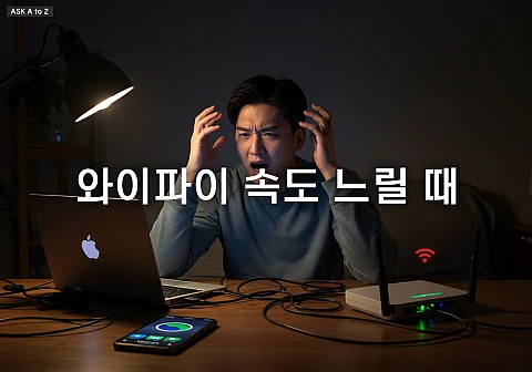와이파이 속도 느릴 때, 이렇게 해결하세요! 와이파이 속도 느릴 때, 이렇게 해결하세요!