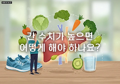 간 수치가 높으면 어떻게 해야 하나요?