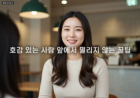 호감 있는 사람 앞에서 떨리지 않는 꿀팁 호감 있는 사람 앞에서 떨리지 않는 꿀팁