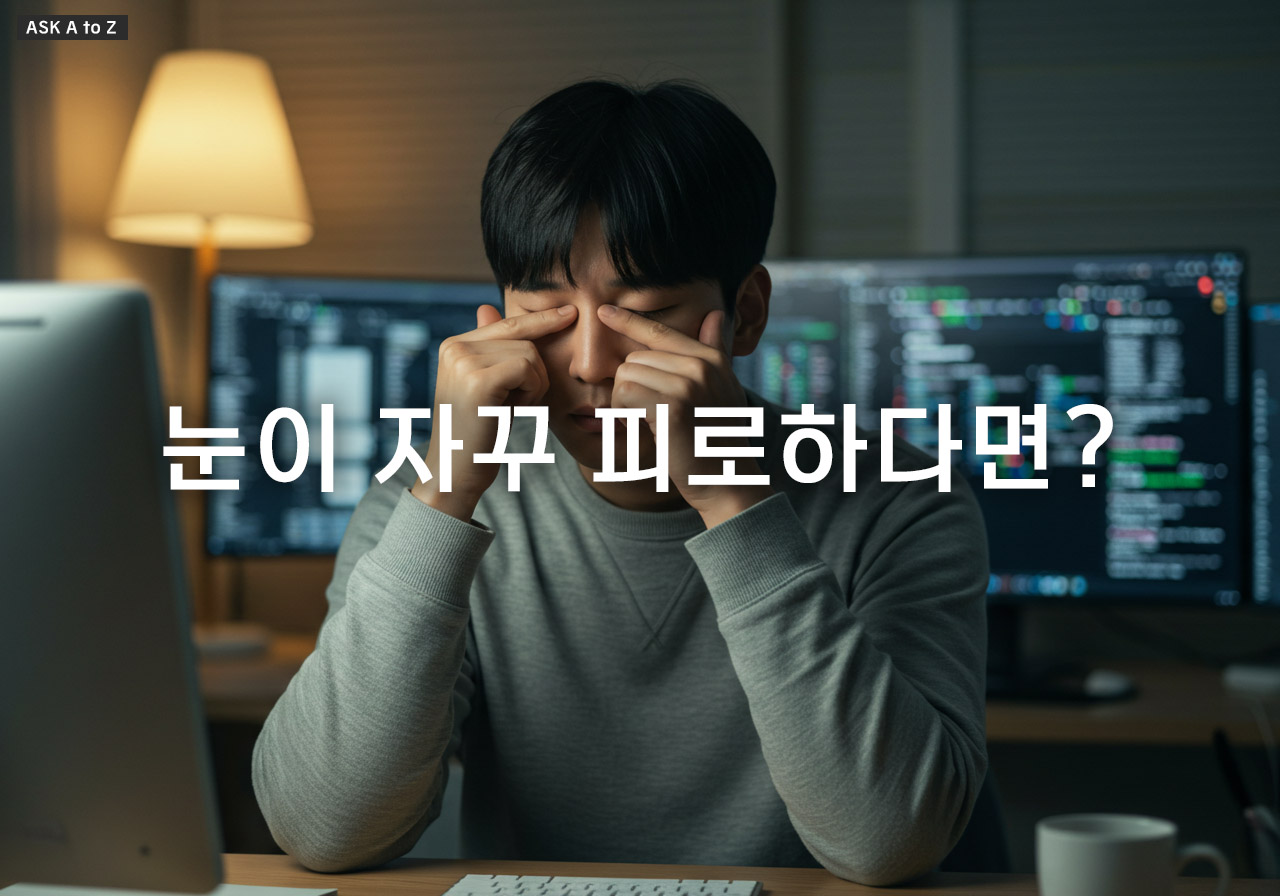 눈의 SOS 신호, '피로'를 무시하지 마세요! 원인과 해소법 총정리