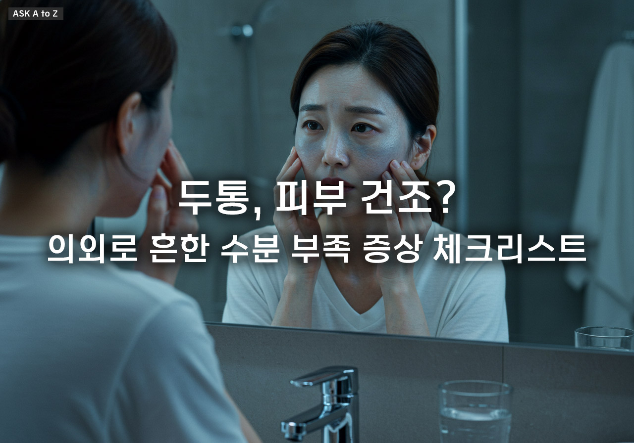 수분 부족 증상: 우리 몸이 보내는 위험 신호 5가지