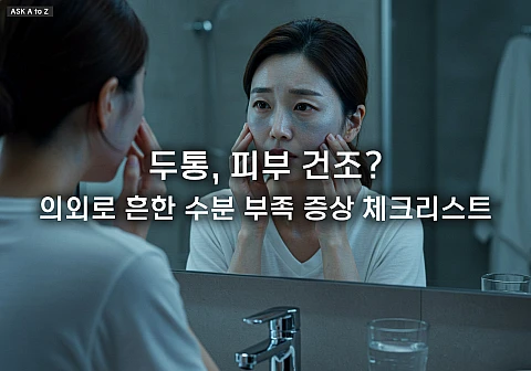 수분 부족 증상: 우리 몸이 보내는 위험 신호 5가지