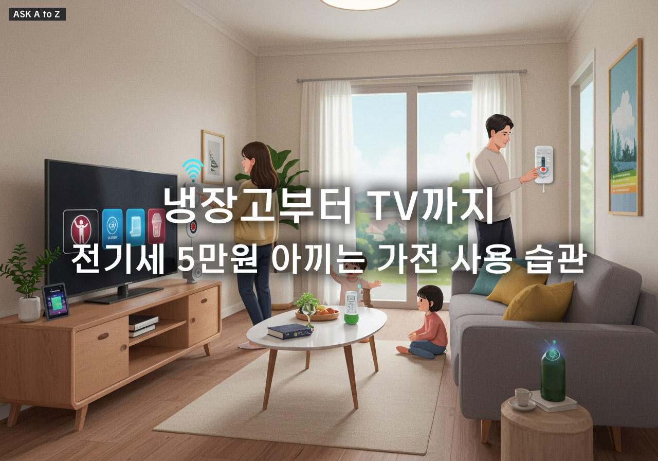 전기세 절약을 위한 가전 사용법: 숨은 전기 도둑 잡는 7가지 방법