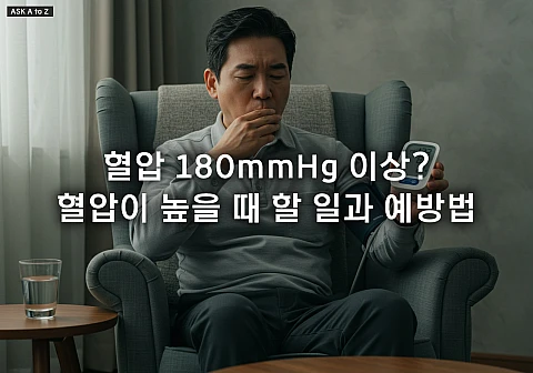 혈압이 높을 때 바로 해야 할 일: 응급 상황 대처법과 관리법