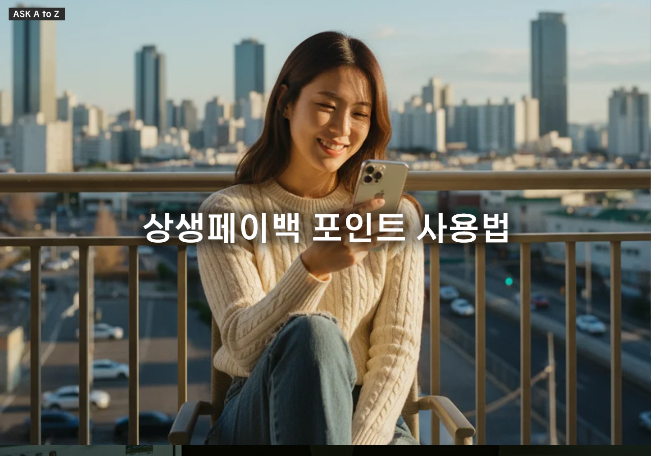 상생페이백 포인트 사용법: 현금처럼 쓰는 3가지 방법