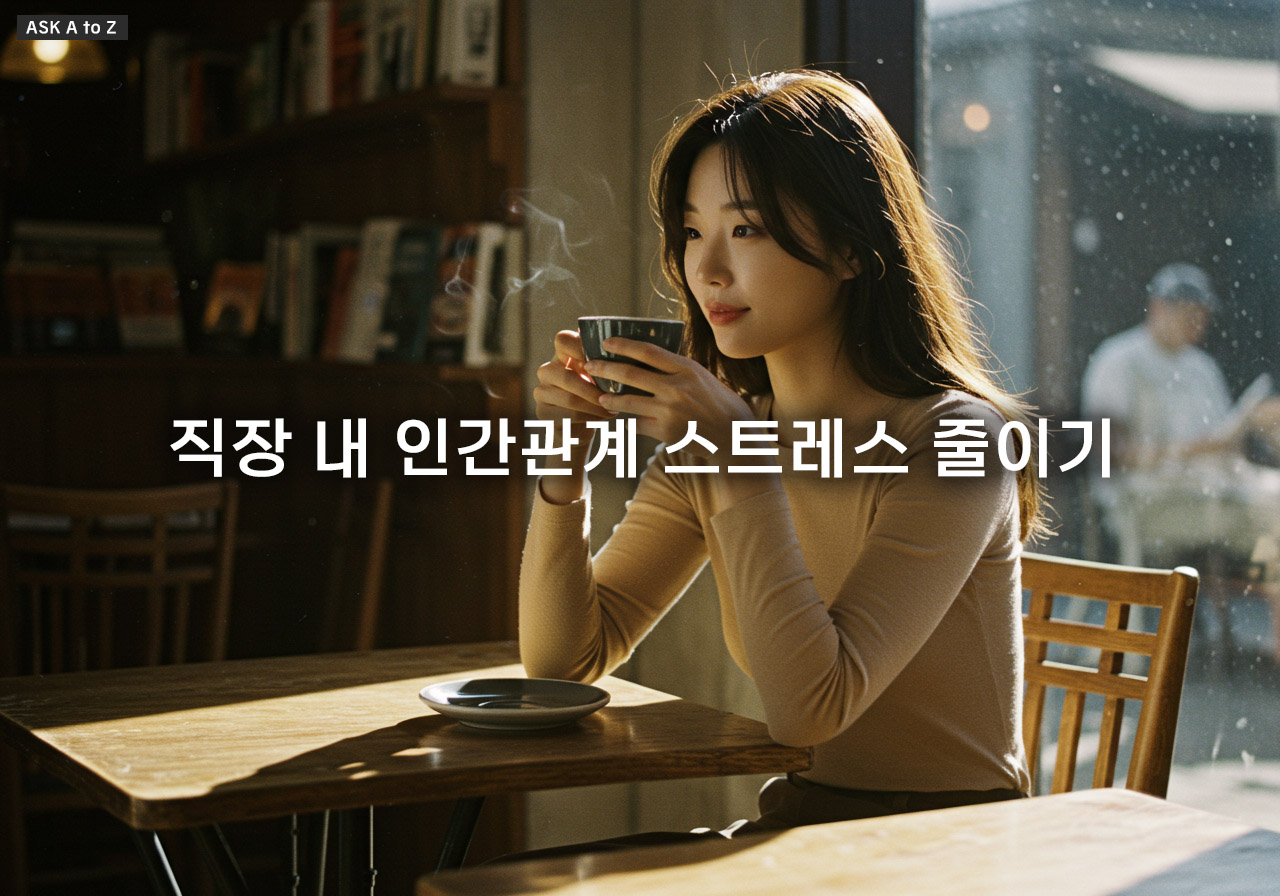 직장 내 인간관계 스트레스 줄이기: 편안한 직장생활을 위한 3가지 방법