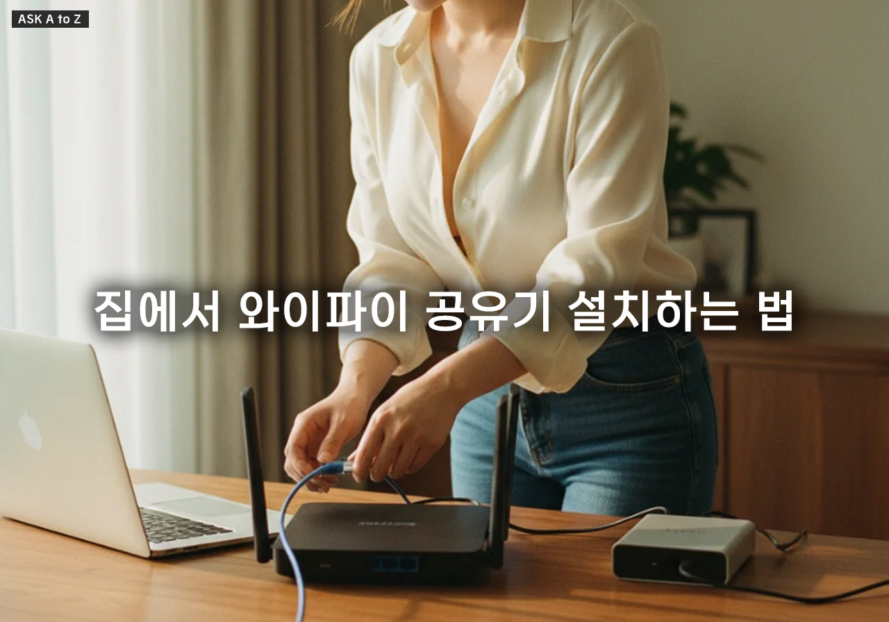 집에서 와이파이 공유기 설치하는 법: 초보자도 가능한 4단계 설정
