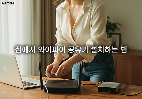 집에서 와이파이 공유기 설치하는 법: 초보자도 가능한 4단계 설정