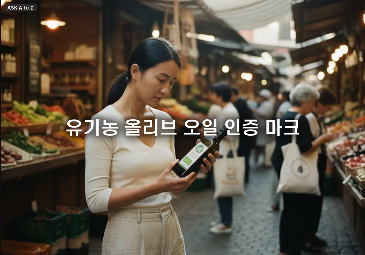 유기농 올리브 오일 인증 마크! 믿을 수 있는 브랜드 선택법 3가지