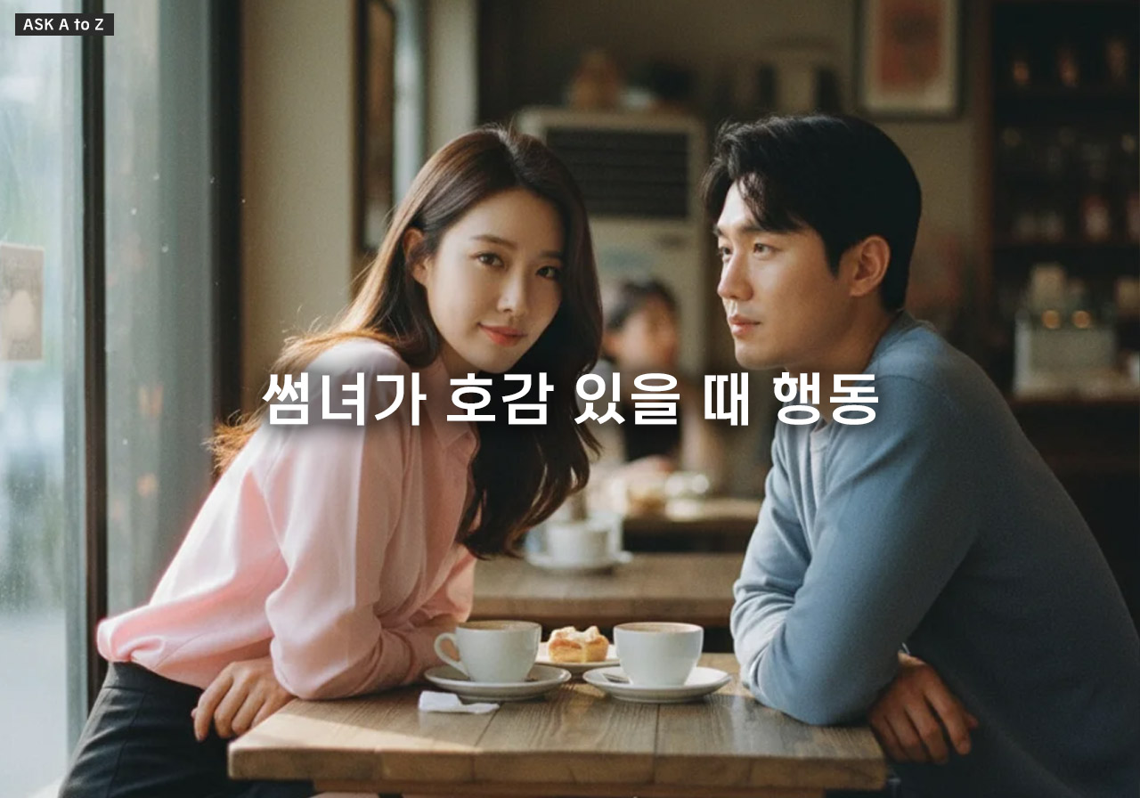 썸녀가 호감 있을 때 행동: 절대 놓치면 안 되는 무의식적 호감 신호