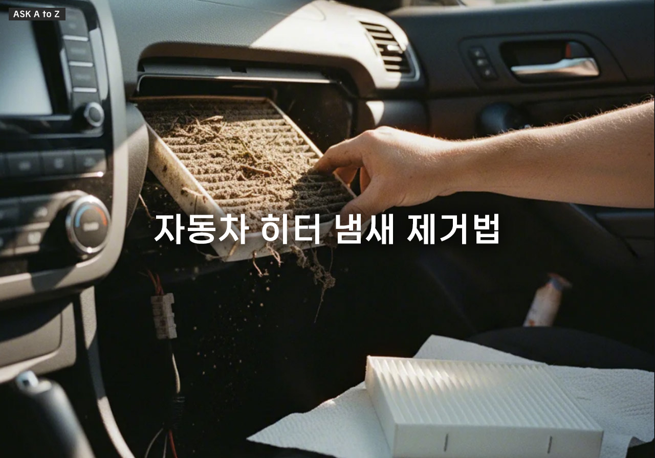 자동차 히터 냄새 제거법: 퀴퀴한 악취 잡는 에바포레이터 관리와 예방 습관