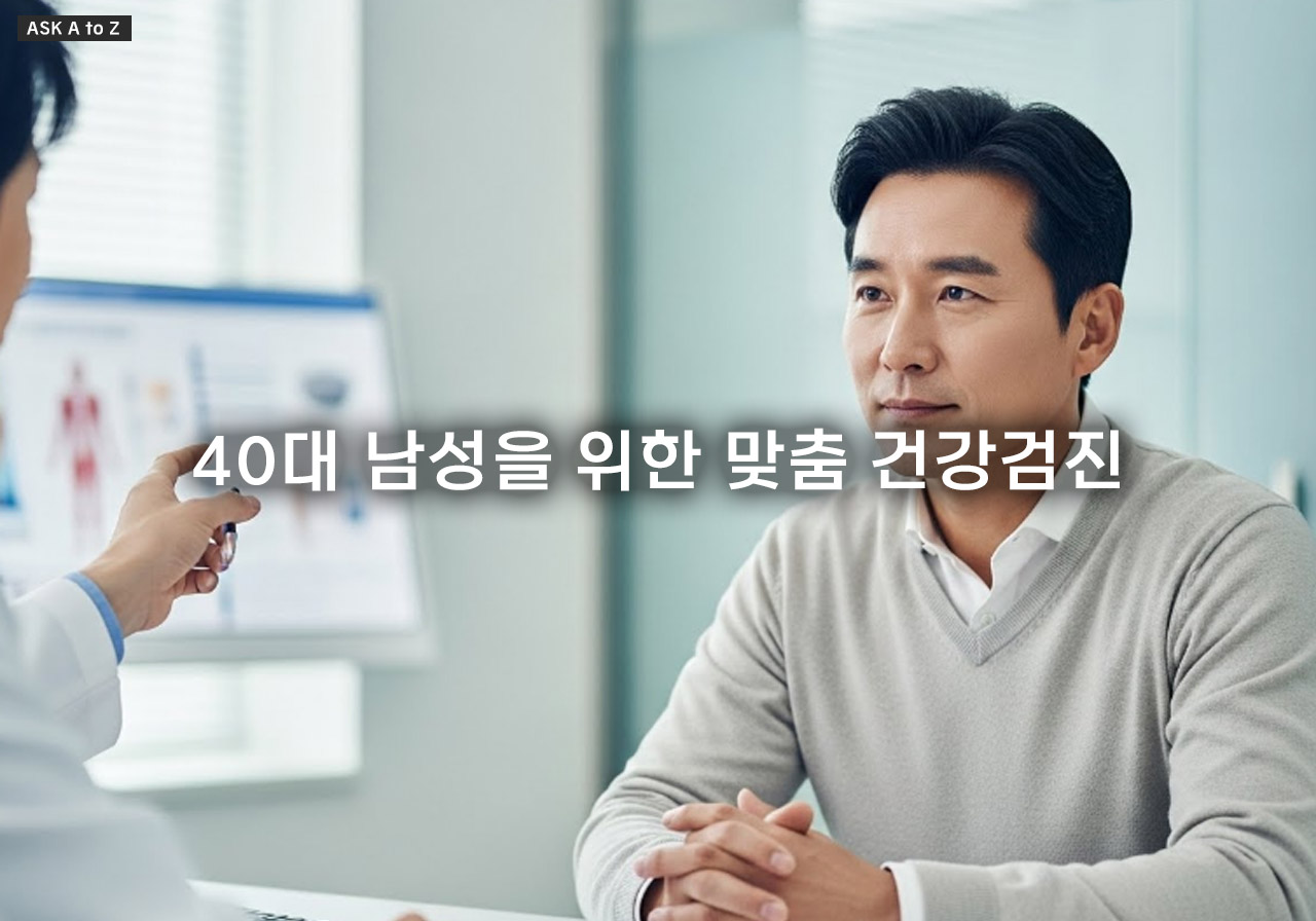 40대 남성을 위한 맞춤 건강검진, 꼭 추가해야 할 필수 항목 5가지