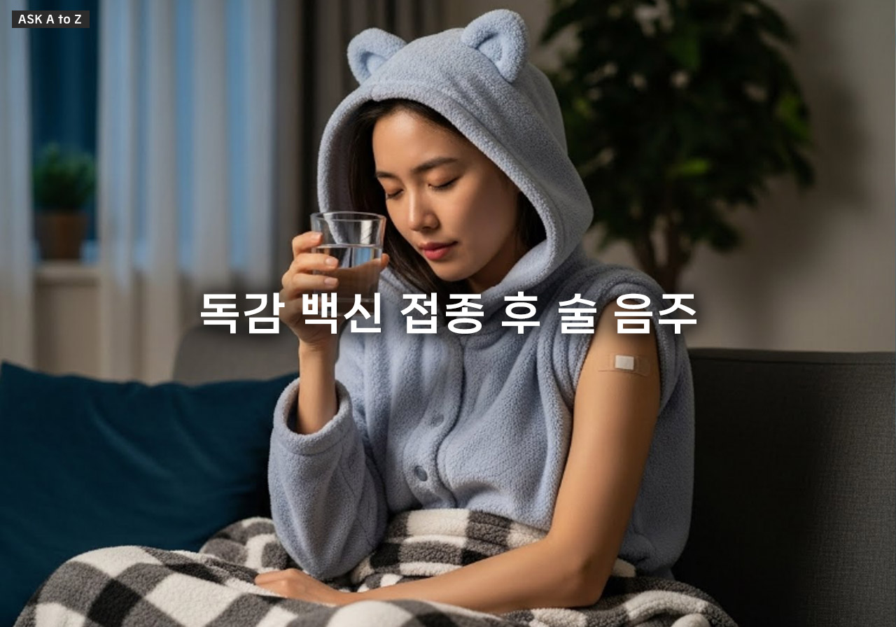 독감 백신 접종 후 술 음주, 최소 48시간 금주해야 하는 이유와 안전 가이드