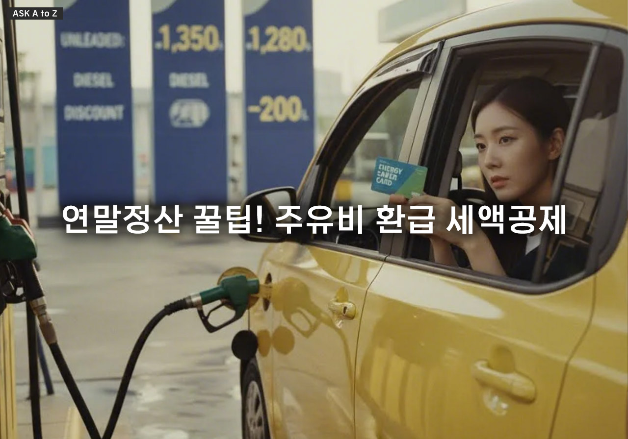 연말정산 꿀팁! 주유비 환급 세액공제 한도 30만원, 경차 유류세 환급 완벽 가이드