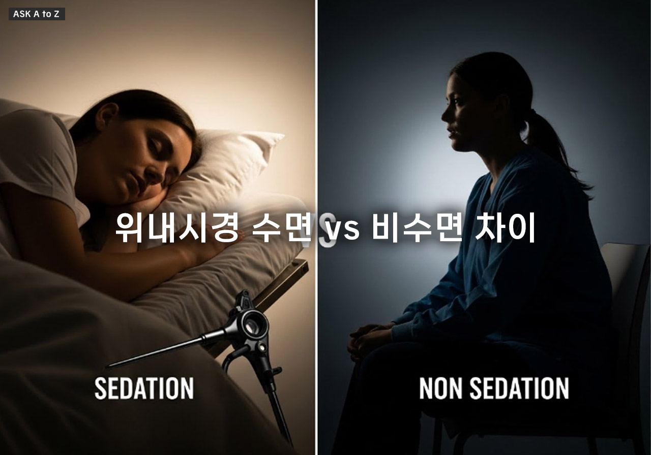 위내시경, 수면이 좋을까 비수면이 좋을까? 장단점 비교 분석