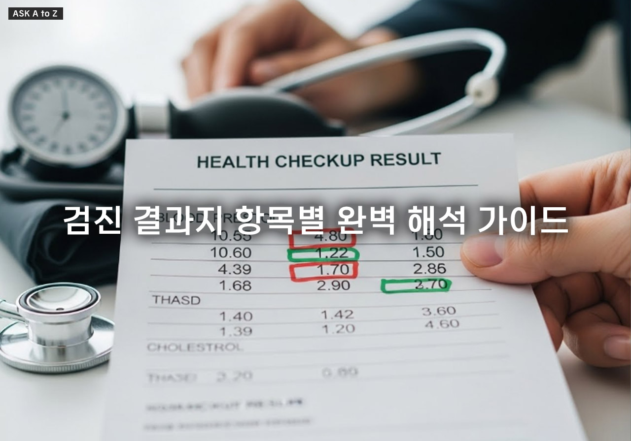 내 건강 나이가 궁금하다면? 검진 결과지 항목별 완벽 해석 가이드