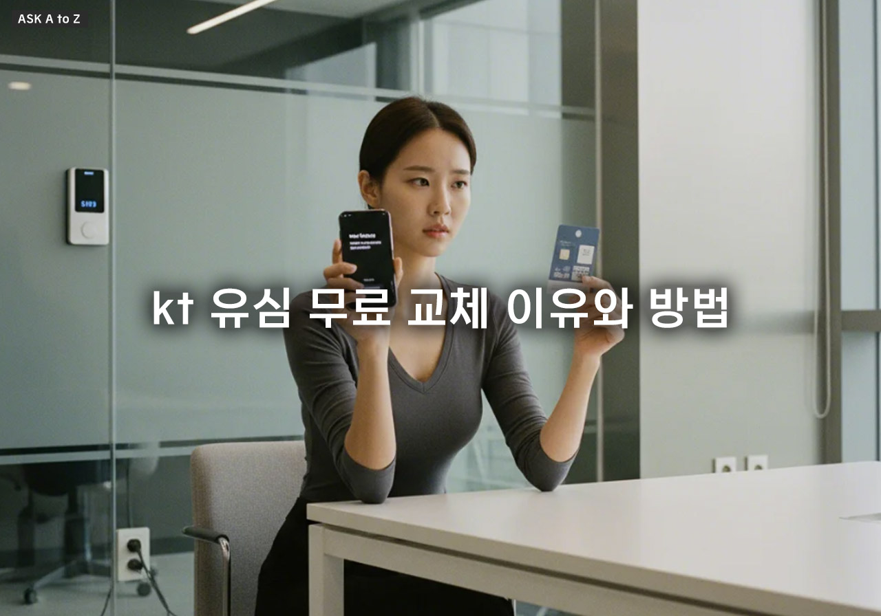 KT 유심 무료 교체 이유와 kt 유심 교체 신청 방법: 전 고객 무상 교체 전 과정