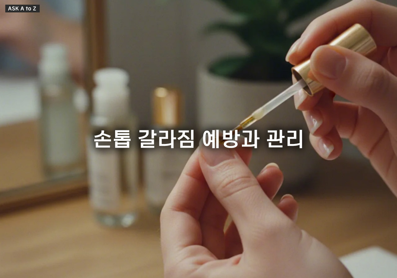 손톱 갈라짐 예방과 관리: 건조·충격 손톱을 단단하게 만드는 3가지 과학적 관리법