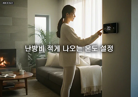 난방비 적게 나오는 온도 설정: 실내 20°C 유지와 보일러 효율 높이는 5가지 팁