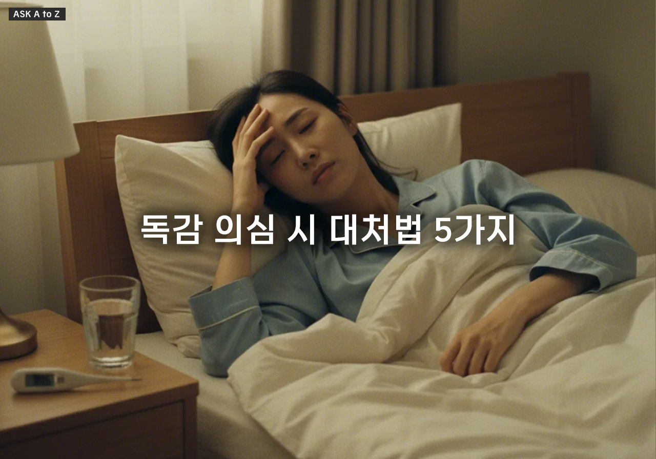 요즘 독감 증상 두통 구토, 심상치 않다면? 독감 의심 시 대처법 5가지