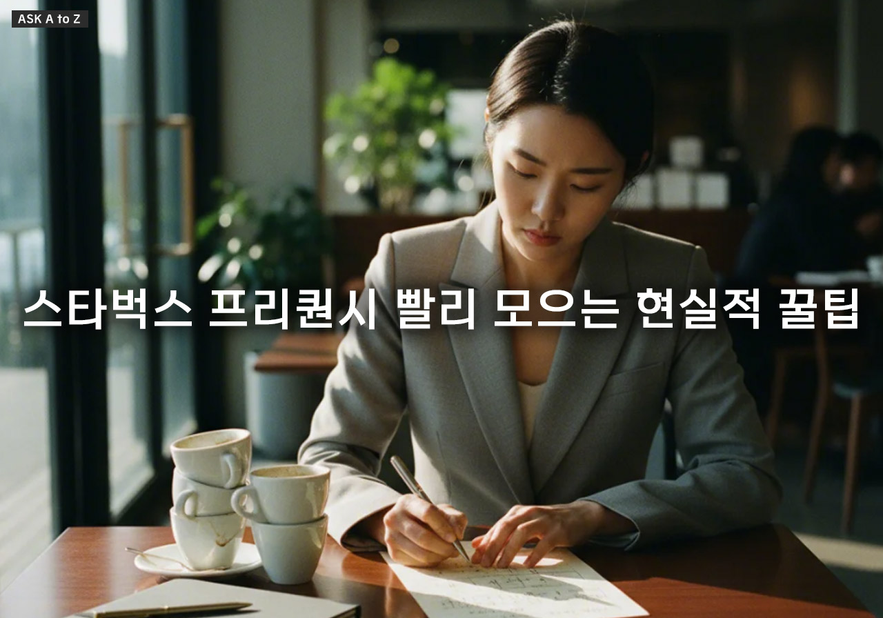 스타벅스 프리퀀시 빨리 모으는 현실적 꿀팁 TOP 5: 최저가 에스프레소 활용법
