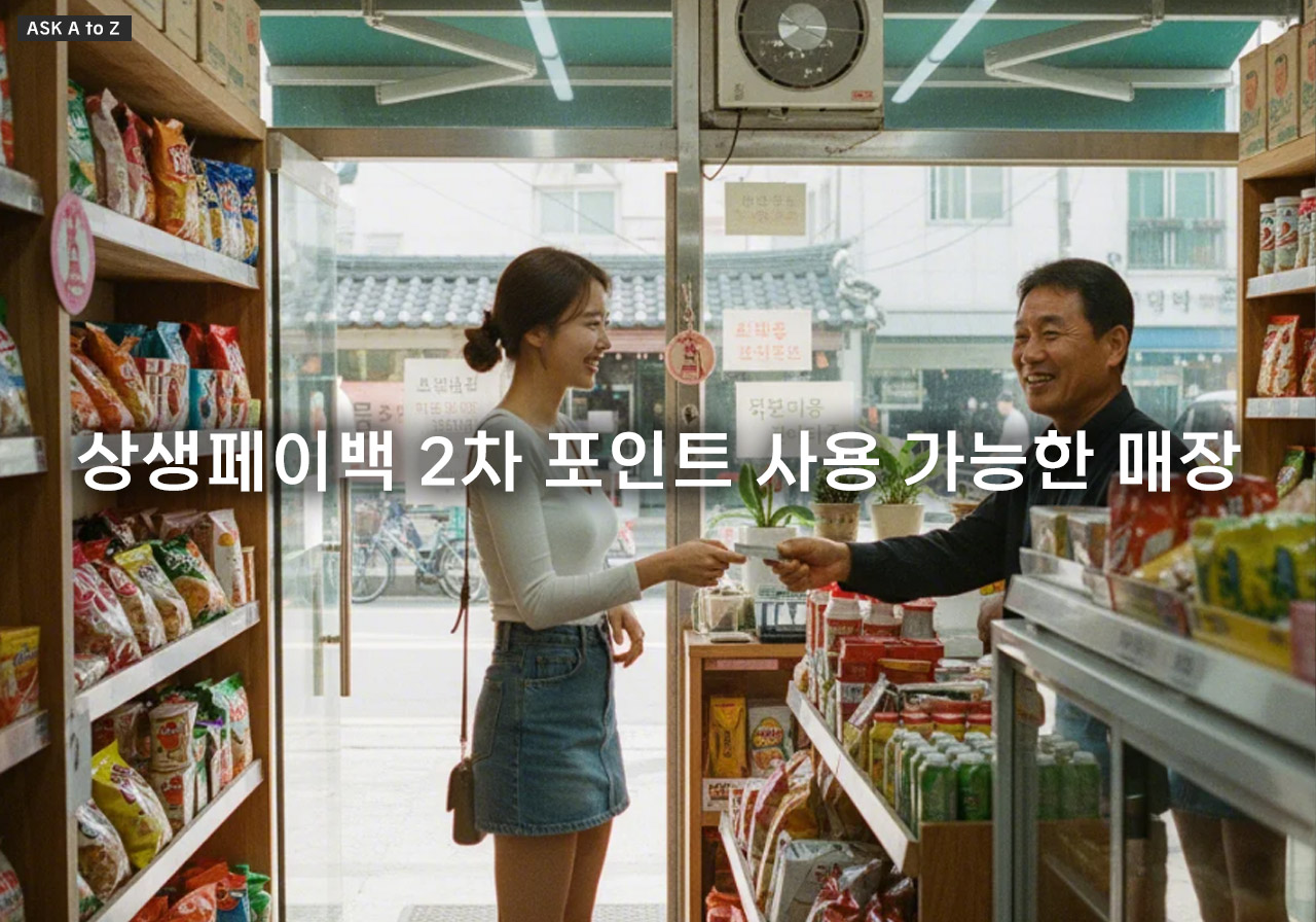 상생페이백 2차 포인트 사용 가능한 매장 (편의점, 온라인 결제)과 제외 업종