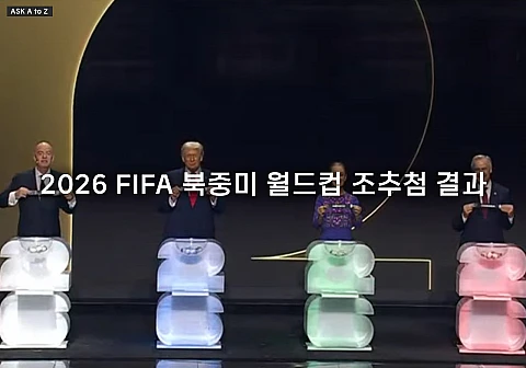 2026 FIFA 북중미 월드컵 조추첨 결과 완벽 정리: 한국 A조 대진 분석과 32강 진출 전망 2026 FIFA 북중미 월드컵 조추첨 결과 완벽 정리: 한국 A조 대진 분석과 32강 진출 전망
