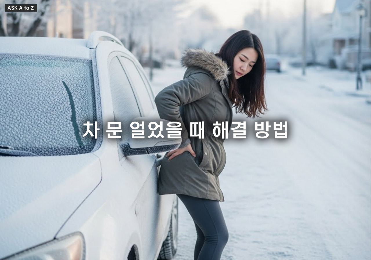 차 문 얼었을 때 해결 방법: 문·몰딩 결빙 손상 없이 열고 재발 방지하는 5가지 꿀팁