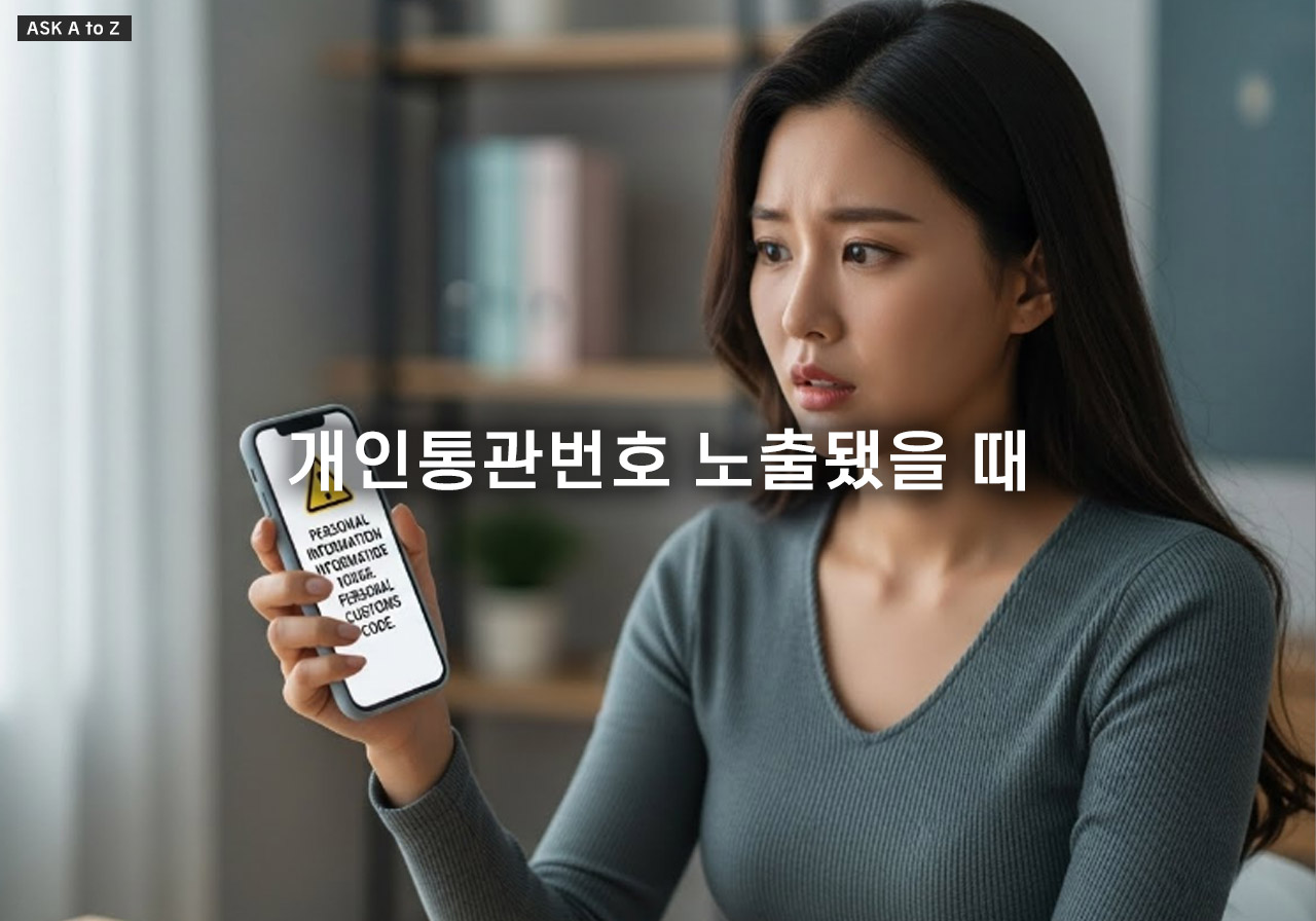 개인통관번호 노출됐을 때: 즉시 재발급 절차와 2차 피해 막는 대처 방법