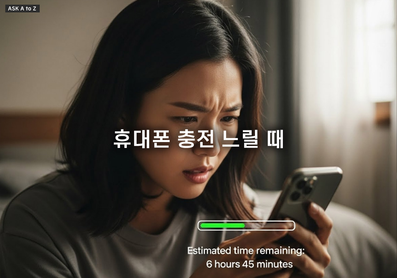 휴대폰 충전 느릴 때 원인 5가지, 5분 만에 충전 속도 높이는 법