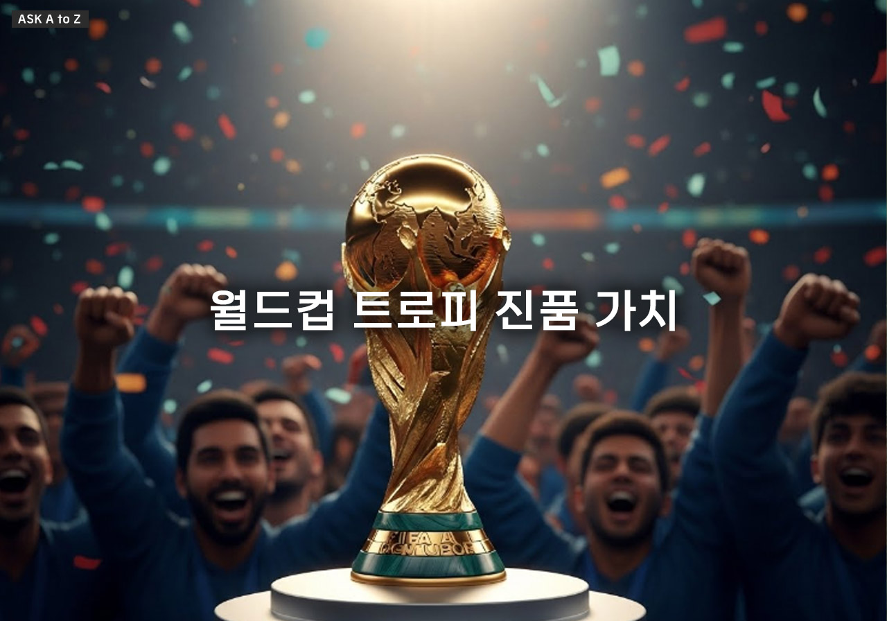 월드컵 트로피 진품 가치 분석: 순금인가? 제작 비화와 엄청난 가치의 비밀