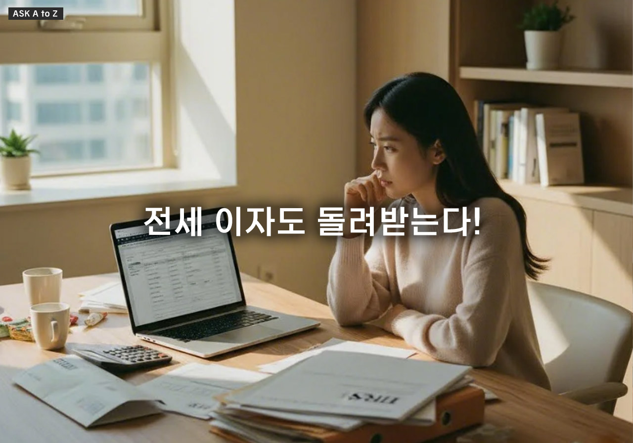 전세 이자도 돌려받는다! 전세자금대출 원리금 공제 완벽 정리