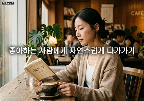 좋아하는 사람에게 자연스럽게 다가가기 위해 지켜야 할 3가지 원칙