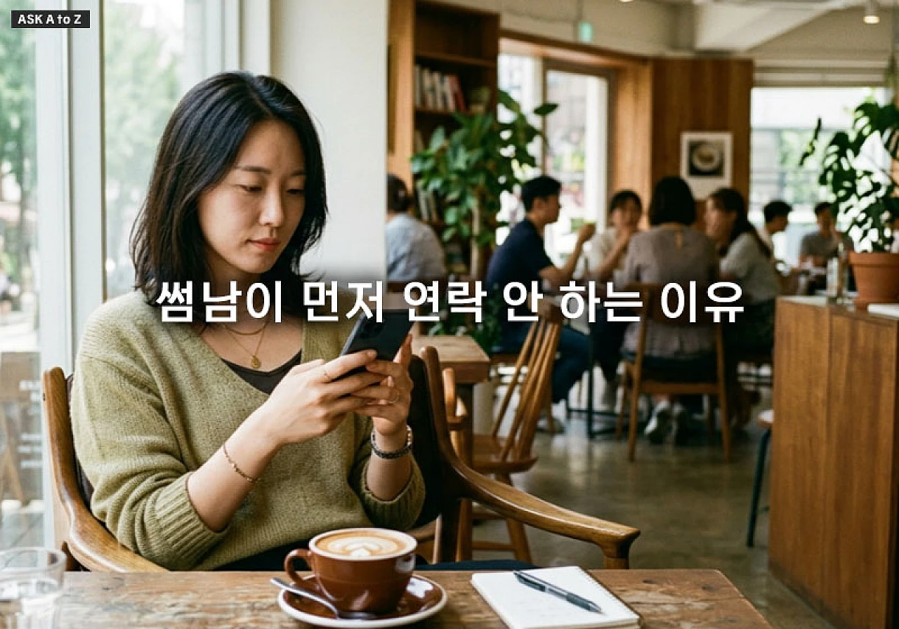 썸남이 먼저 연락 안 하는 이유와 연락 부재 시 대처하는 심리적 루틴
