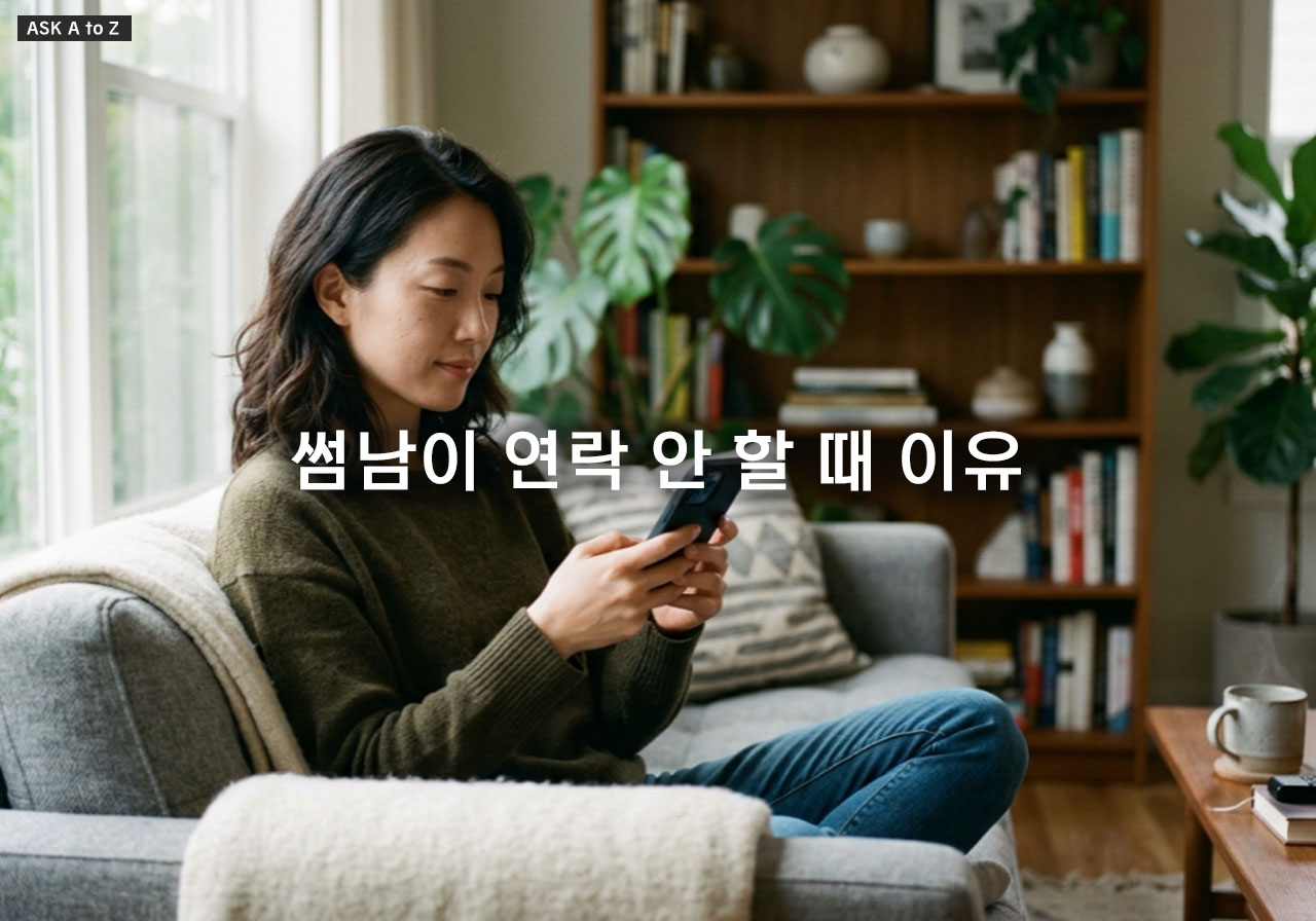 썸남이 연락 안 할 때 이유와 갑작스러운 연락 두절 극복하는 방법