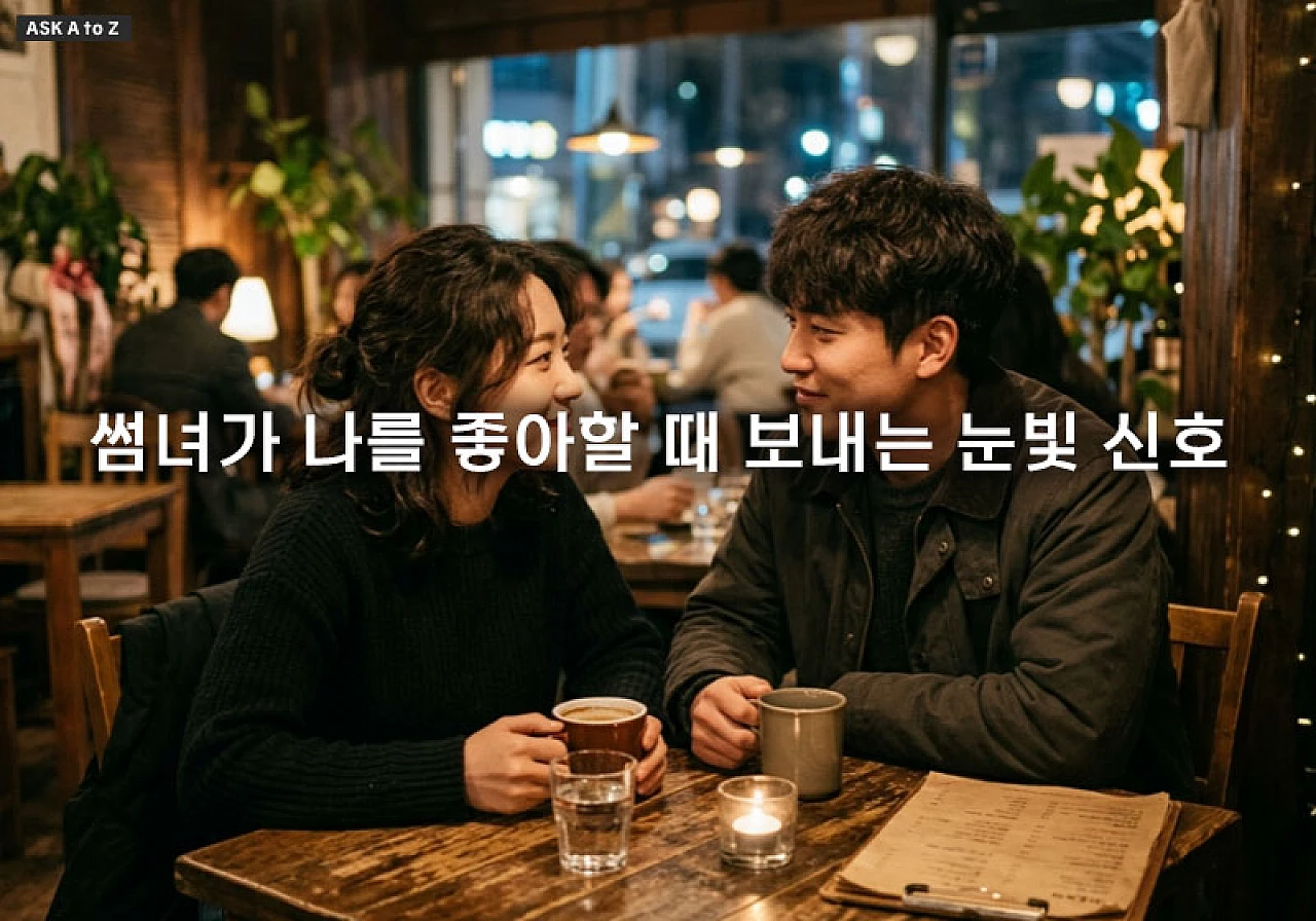 썸녀가 나를 좋아할 때 보내는 눈빛 신호와 진짜 속마음 이해하기