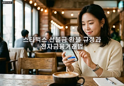 스타벅스 선불금 환불 규정과 전자금융거래법에 따른 소비자 권리 가이드