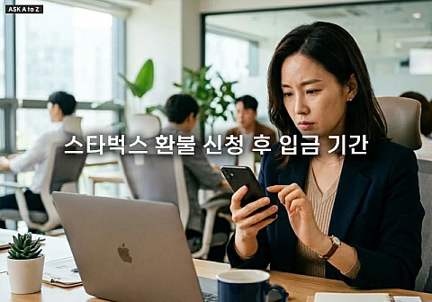 스타벅스 환불 신청 후 입금 기간과 원활한 처리를 위한 체크리스트