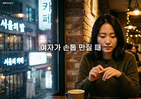 여자가 손톱 만질 때 심리 파악하고 관계 주도권 잡는 법 3가지
