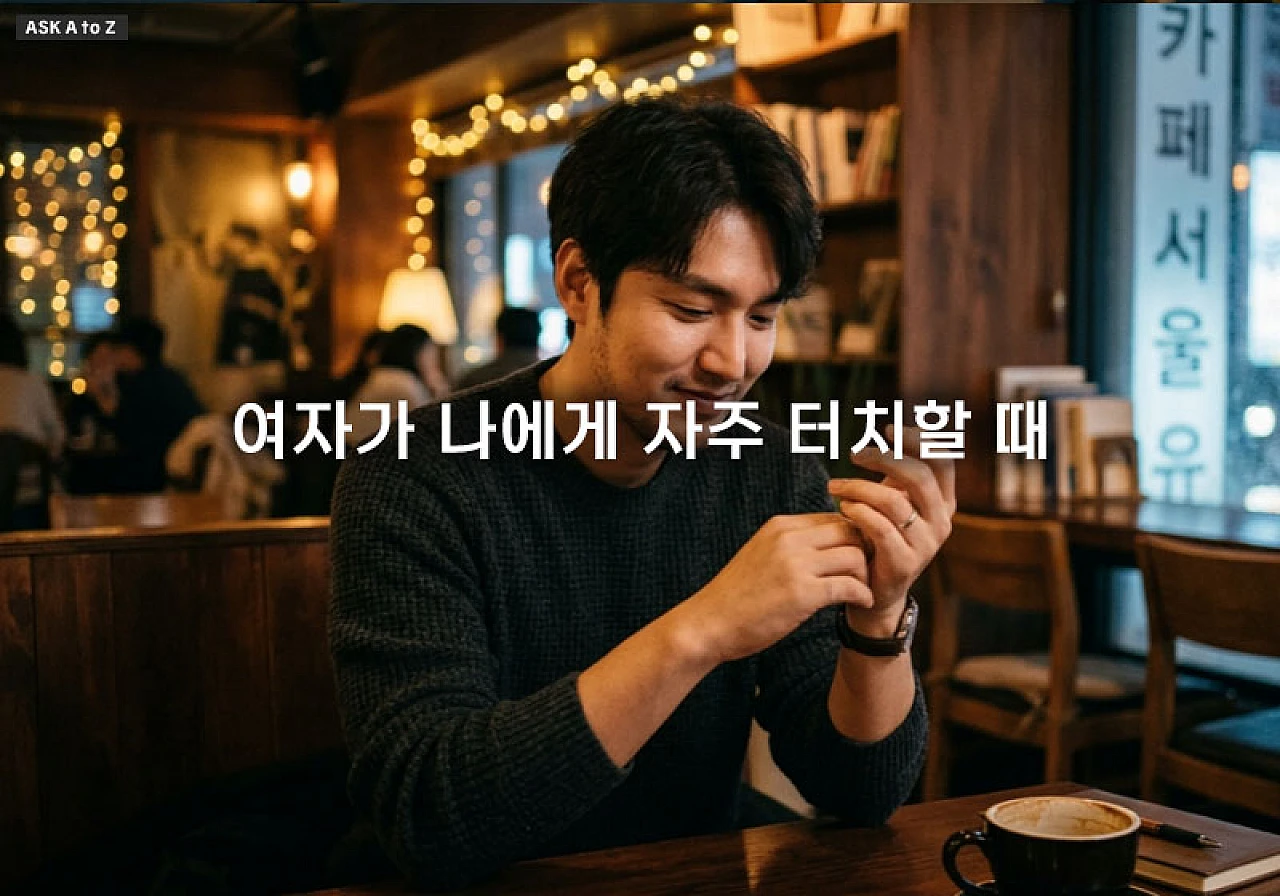 여자가 나에게 자주 터치할 때 숨겨진 호감 정도 파악하는 법 3가지