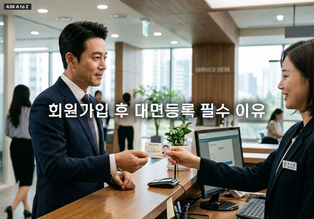 회원가입 후 대면등록 필수 이유와 온라인 보안의 중요성 정리