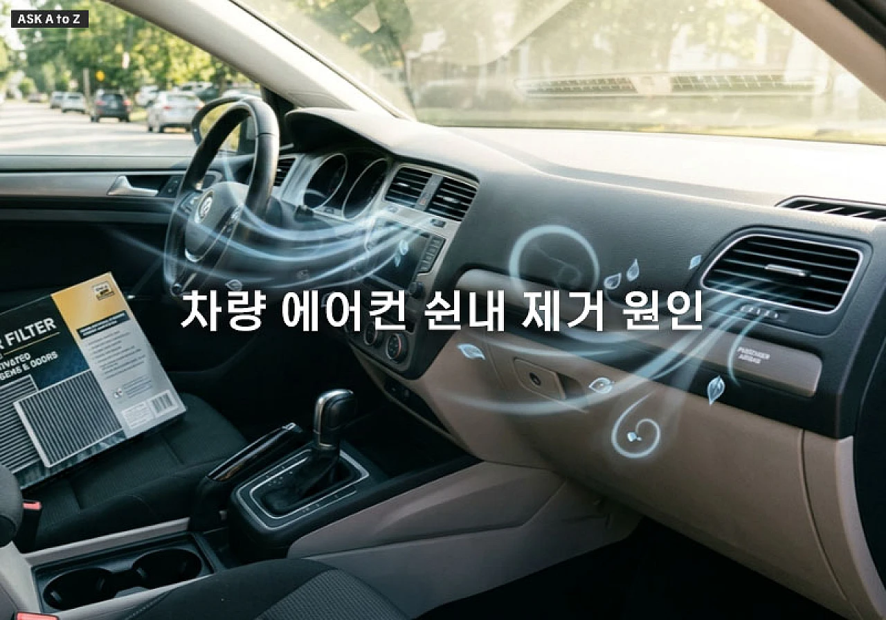 차량 에어컨 쉰내 제거 및 걸레 냄새 잡는 셀프 관리법 5가지