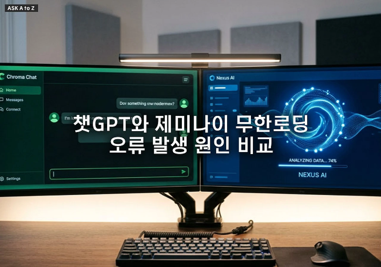 챗GPT와 제미나이 무한로딩 오류 발생 원인 비교 및 대처 방법 차이점