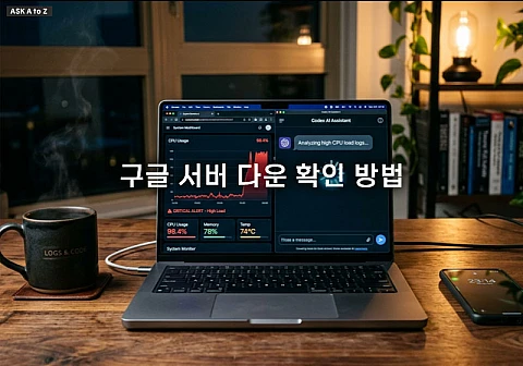 구글 서버 다운 확인 방법과 제미나이 먹통 오류 실시간 대처 요령