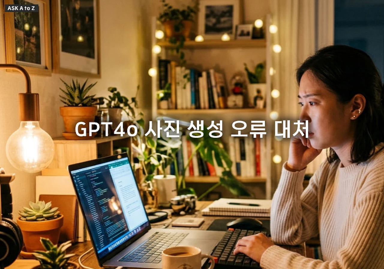 GPT4o 사진 생성 오류가 발생할 때 지연 현상 즉시 해결하는 방법 5가지