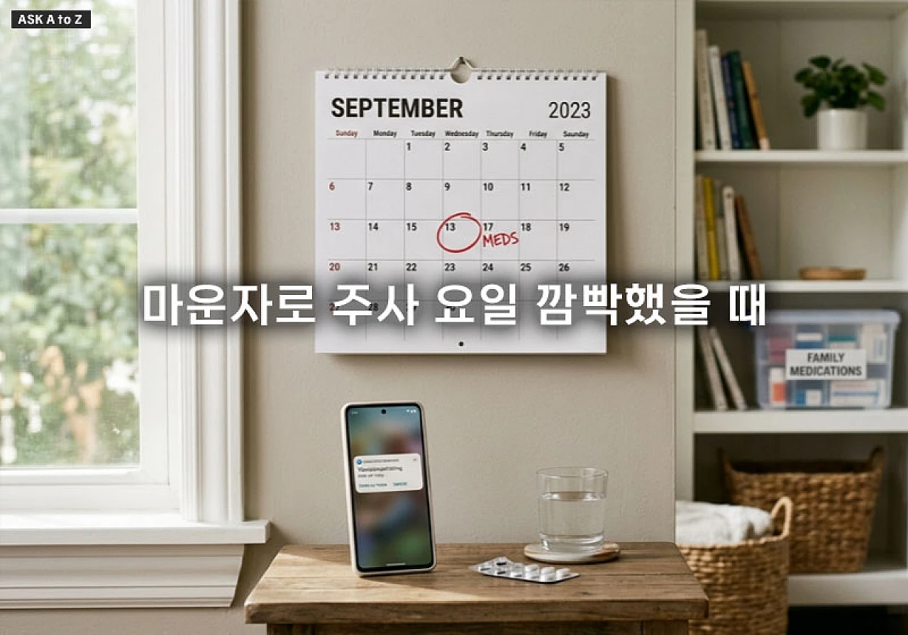 마운자로 주사 요일 깜빡했을 때 대처하는 시간대별 안전 가이드