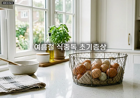 여름철 식중독 초기증상 예방을 위한 살모넬라 대처법과 응급실 기준 정리